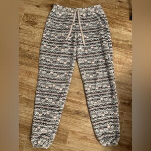 Cozy Patterned Joggers